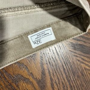 Women’s khaki corduroy - brand new with tags